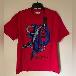 Red Graphic Dress Shirt